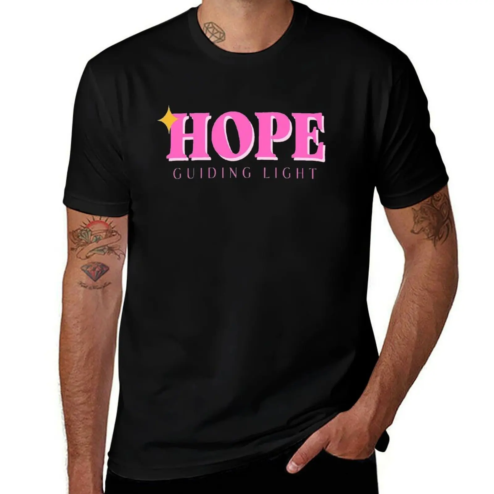 

Hope Guiding Light T-Shirt anime shirt Man t-shirt baggy shirts mens graphic t-shirts hip hop