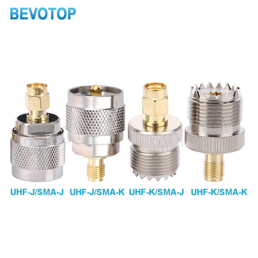 1PCS UHF SO239 PL259 to SMA Male Plug/Female Jack RF Coax Adapter Connector Wire Terminals Straight Fast Delivery Brass Copper