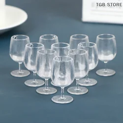 10Pcs 1:6 1/12 Dollhouse Miniature Wine Cups Dolls House Kitchen Accessories