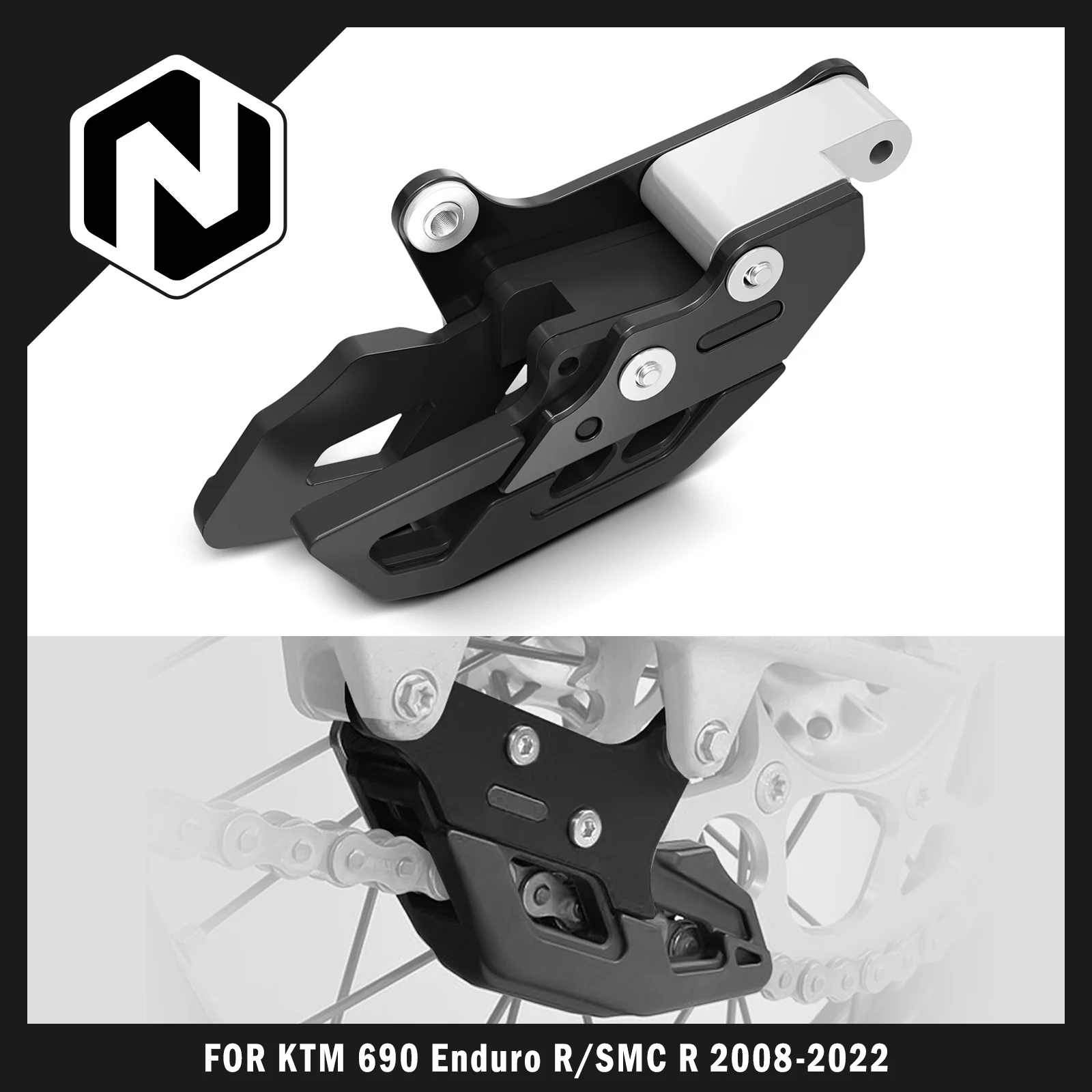 

NICECNC For KTM 690 Enduro R SMC R 2008-2022 For Husqvarna 701 Enduro R Supermoto 2016-2022 Chain Guide Guard TE 300 FE 450 501