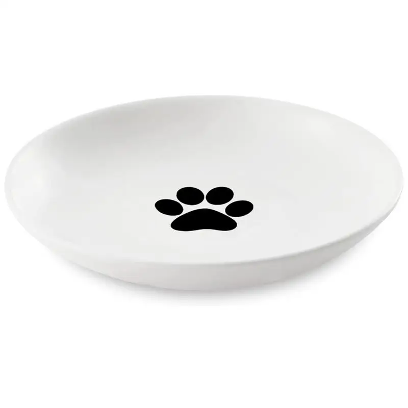 Peppapet Ceramic Cat Food Plates Cat Wet Food Bowls Whisker Fatigue Cat Dishes Shallow Bowls For Kittens And Small Animals