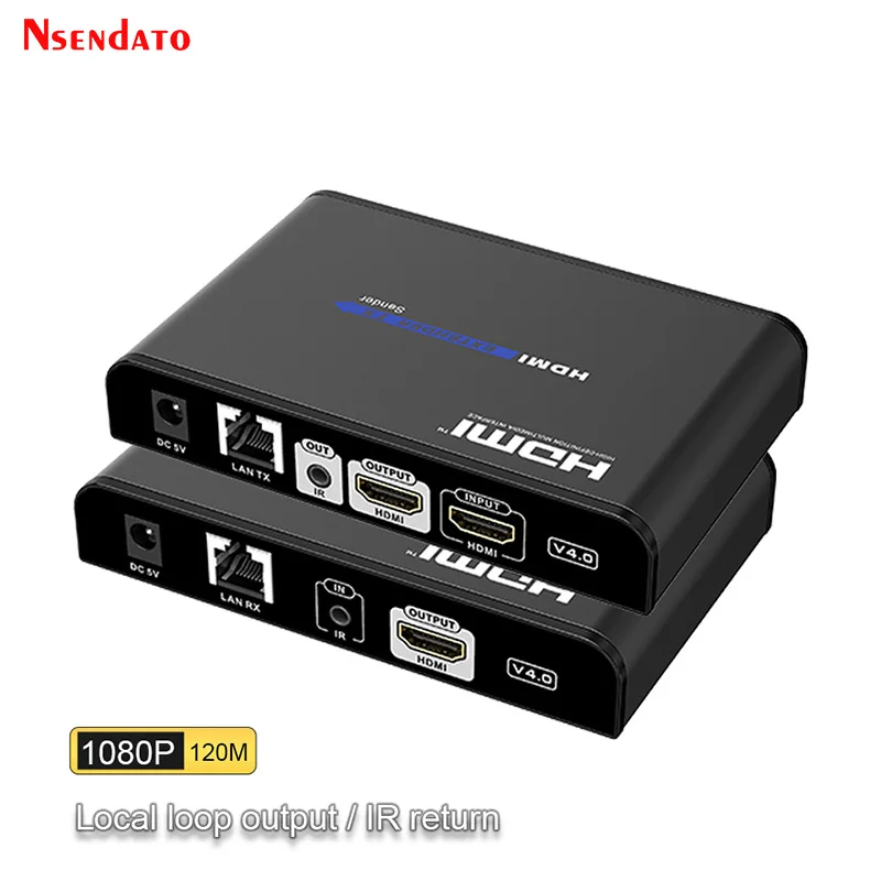 LKV383Pro V4.0 HDMI Extender 120M Over TCP IP Router Switch One to Many Muitl HDMI Extender with Loop-out HDMI Splitter Extender