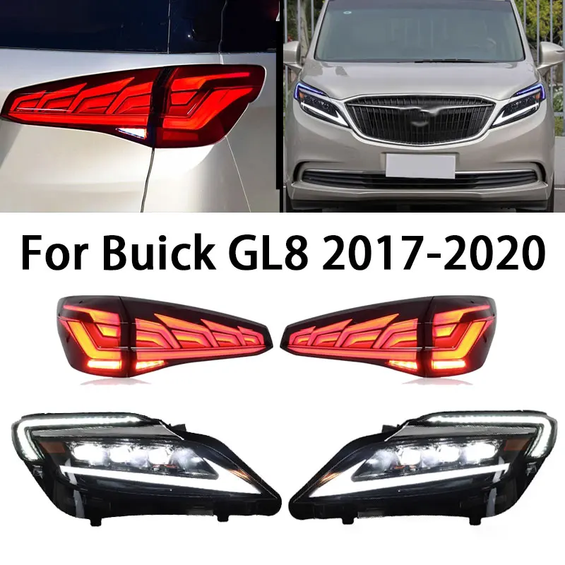 Head Lamp With taillights for Buick GL8 Head Light 2017-2020 Opel Headlight DRL Turn Signal Low High Beam Projector Lens