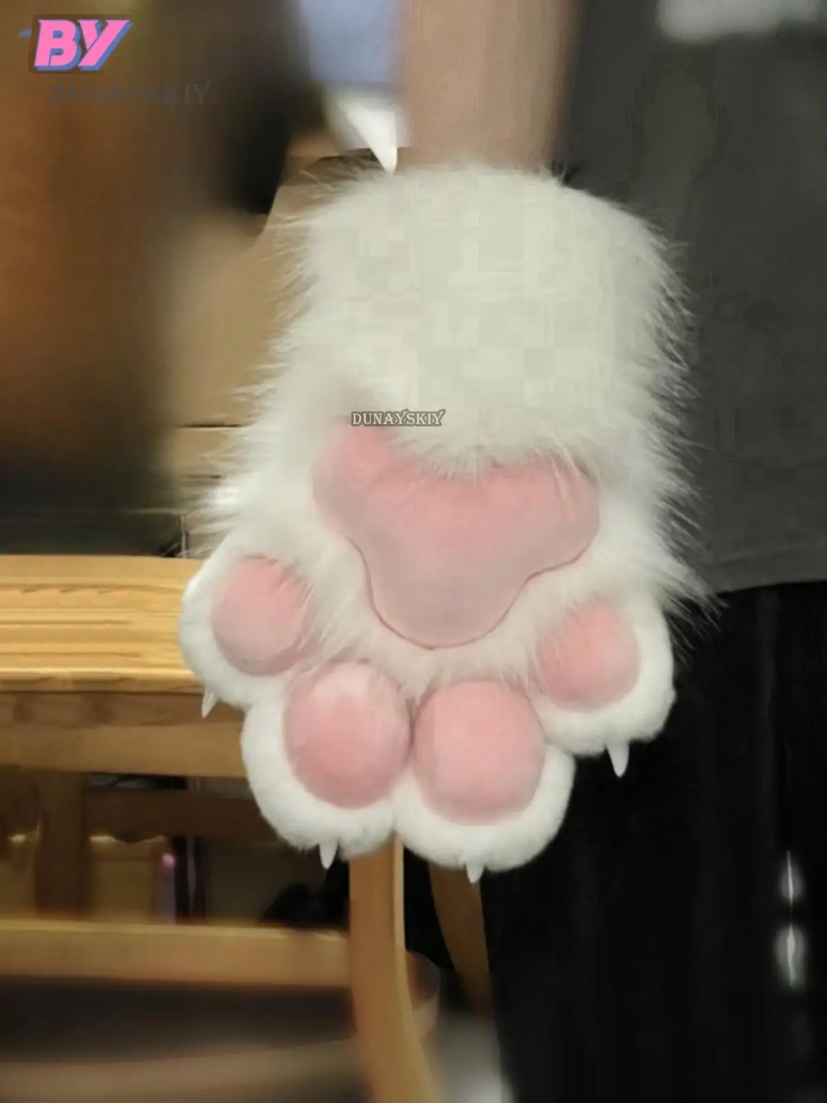 4-finger Paw Animal Costume Fursuit Furry Cat Paw Cos Lolita Animal Paw Wearable Furry Fursuit Halloween Kig Fursuit