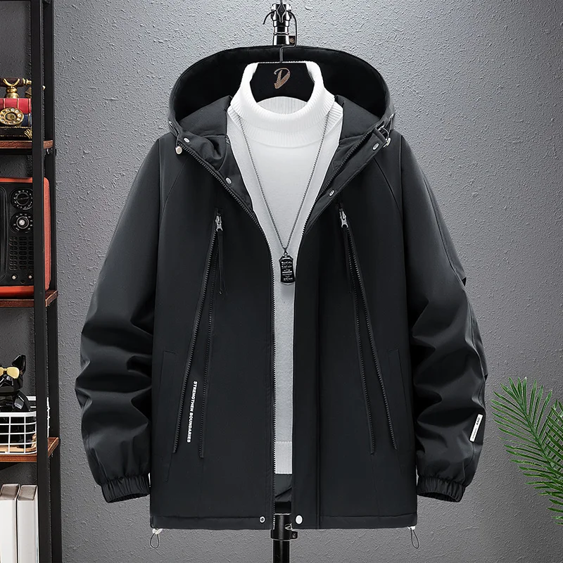 

Зимняя модная тенденция, повседневная универсальная толстая теплая куртка, мужская уличная походная ветрозащитная дышащая хлопковая одежда для кемпинга