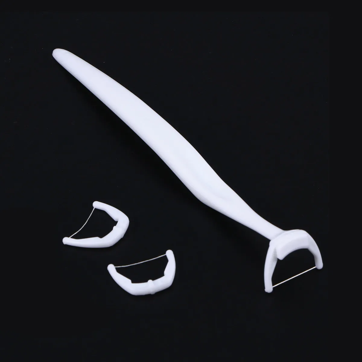 20Pcs Teeth Floss Pick Set Replaceable Heads Portable Dental Floss Picks for Plaque Removal Food Debris Cleaning Gingivitis