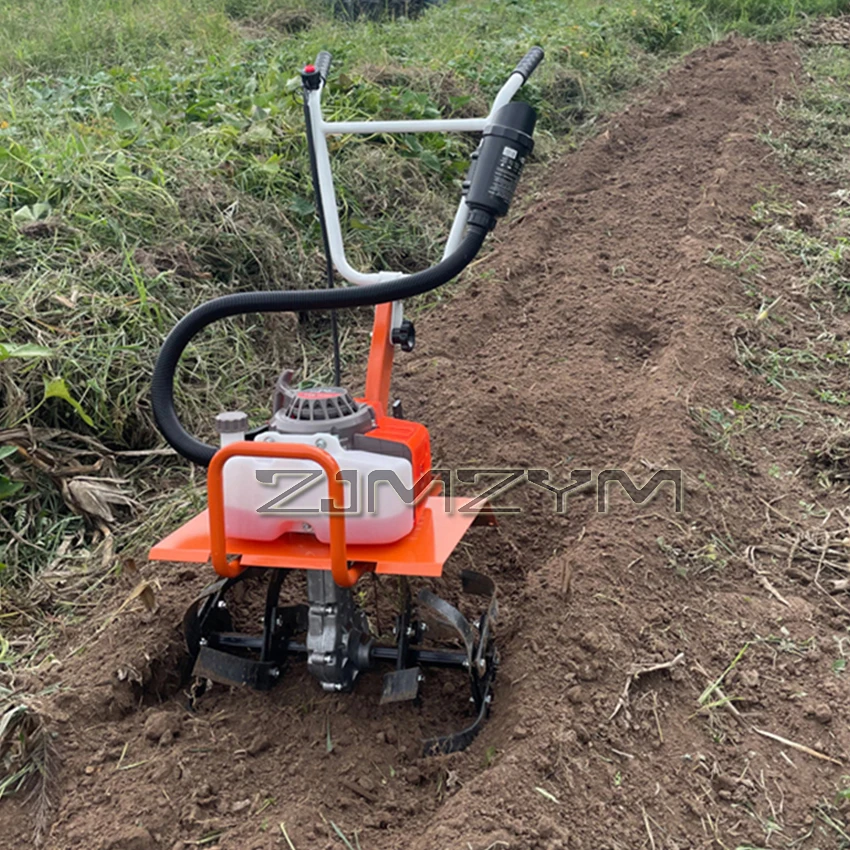 Micro motozappa piccola motozappa agricola a benzina utensili da giardinaggio agricoli per uso domestico Micro macchina per la lavorazione del terreno 8800W 1100mL