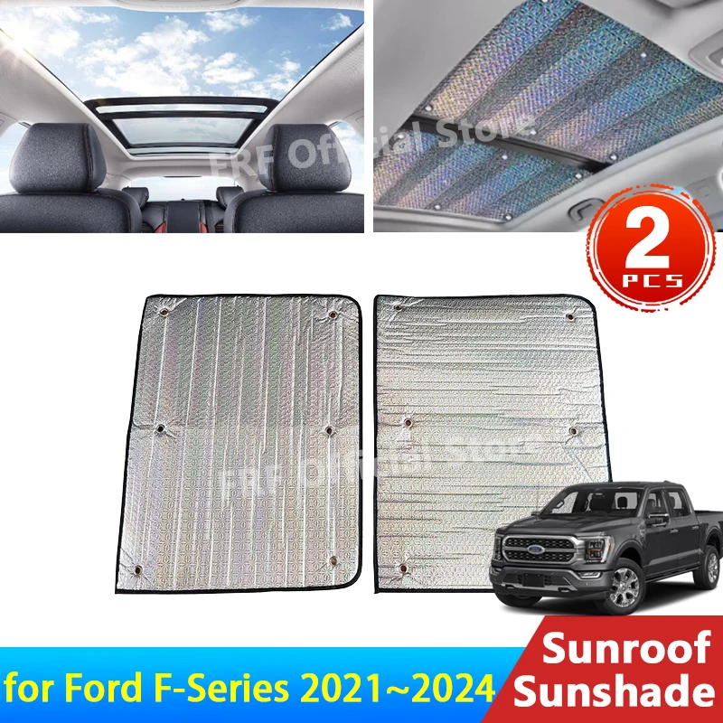 

for Ford F-150 F150 Lightning F 150 2021 2022 2023 2024 Accessories Sunroof Sunshade Roof Sunscreen Heat Insulation Windscreen