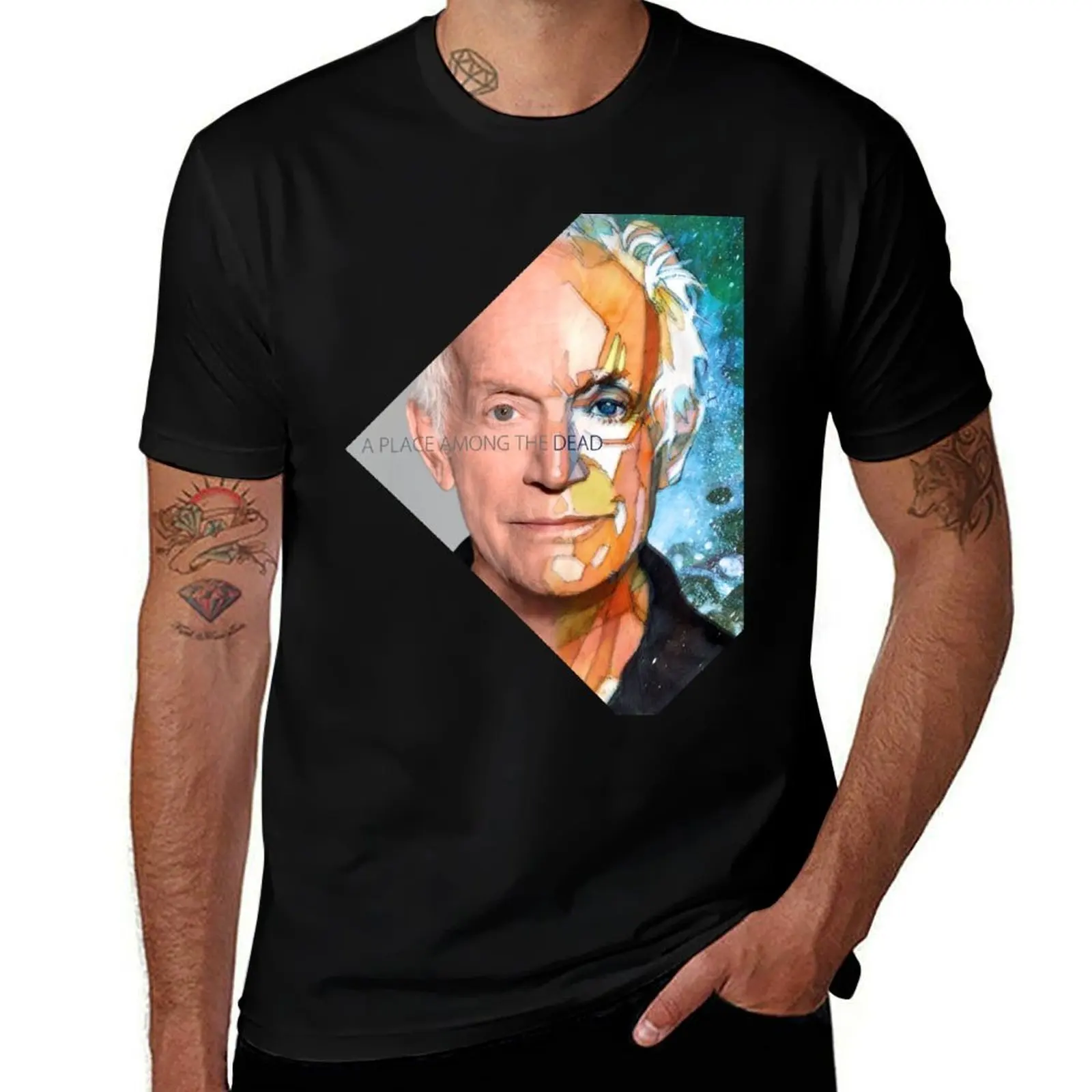 

A PLACE AMONG THE DEAD: Lance Henricksen T-Shirt t shirts for man slim fit cotton t shirt man T-Shirt