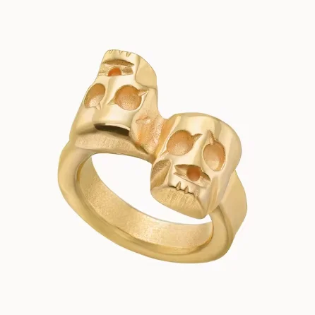 2024 Original New Product Spain UNO de50 Jewelry Fashionable Charm Skull Ring Women's High Quality Valentine's Day Gift