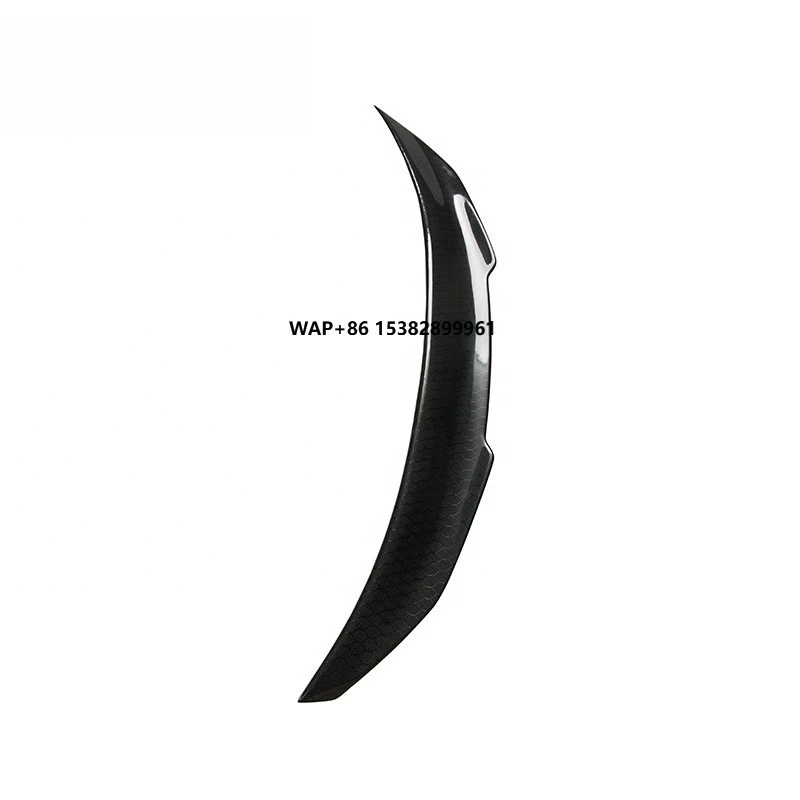 

High Car Spoiler for Infiniti G37 4 Door Rear Wing Honey Carbon Fiber PSM Style Rear Trunk Tail