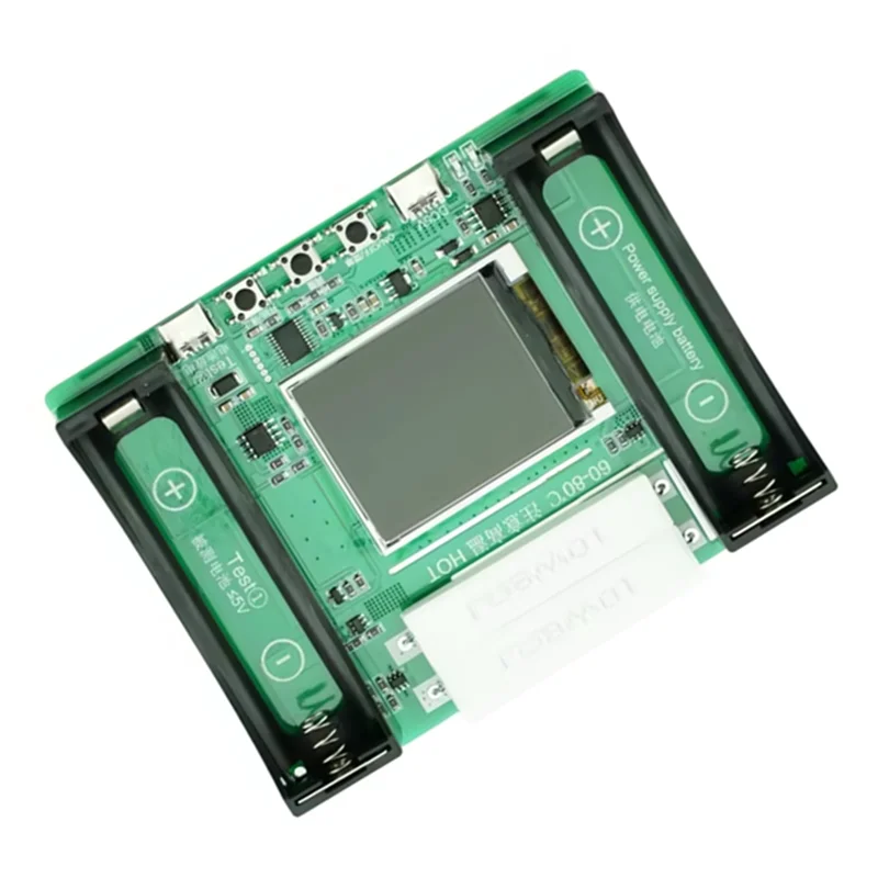 ABLJ Digital LCD 1 canal tipo C 18650 pantalla probador de capacidad de batería Mah módulo de detección de batería de litio