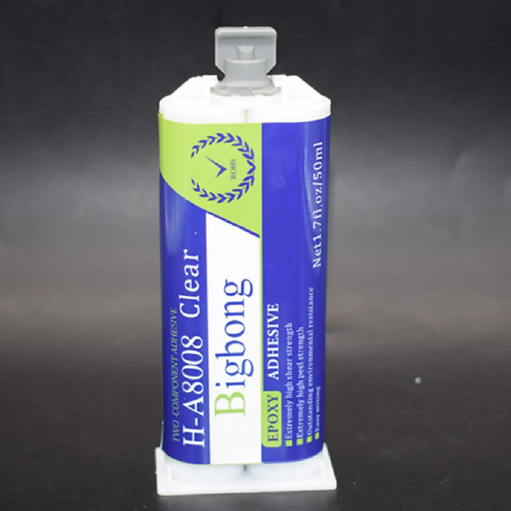 Bigbong Starker Epoxidkleber Klarer Dichtstoff AB-Kleber 50ml 1:1 Flüssiger Klebstoff 5 Minuten Transparentes Epoxidharz 2-Komponenten-Superklebstoff – Detail 6