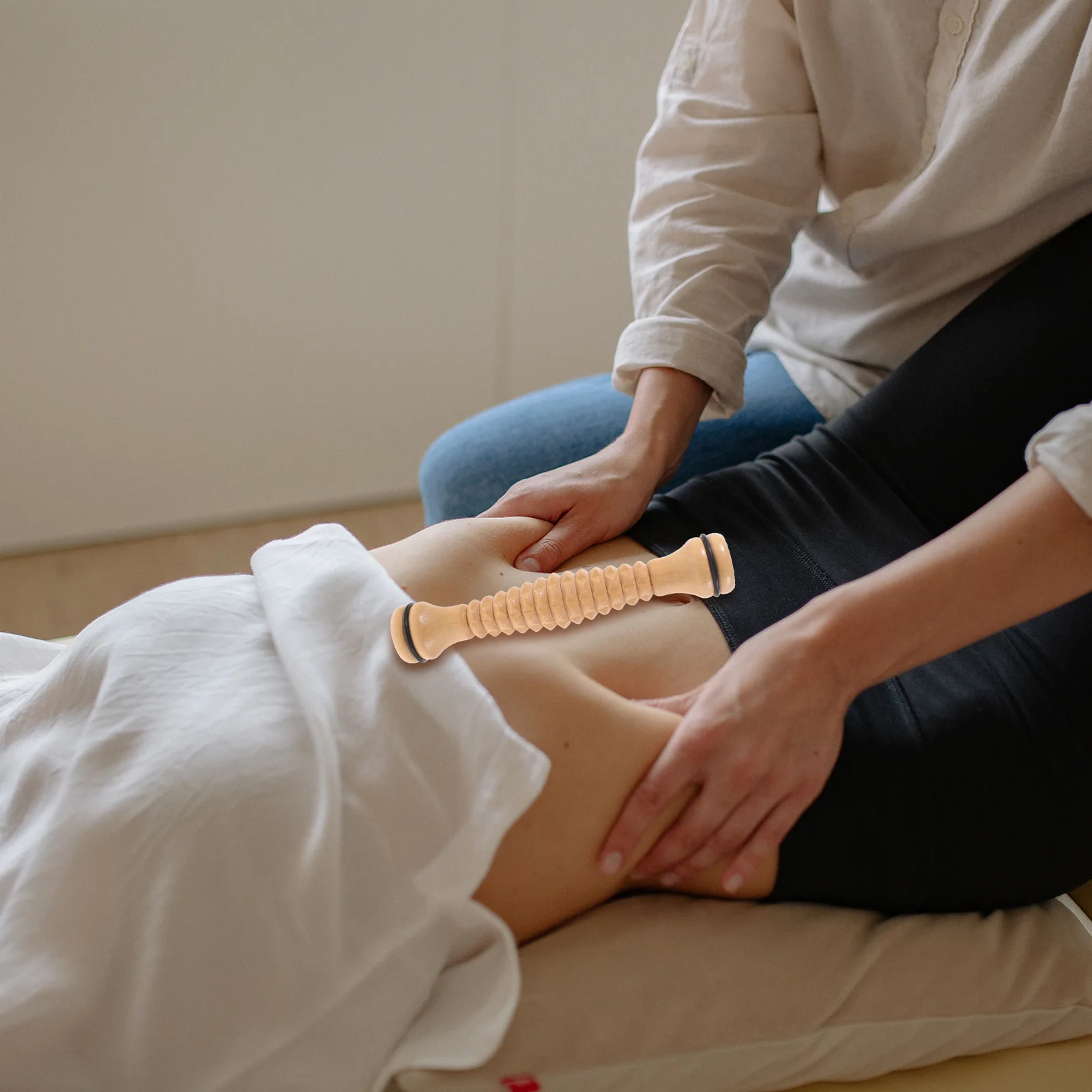 

2 шт., массажный роликовый массажер для мышц, портативный массажер для тела, инструмент для спины, ног, плеч, расслабление икры, фитнес-ролик