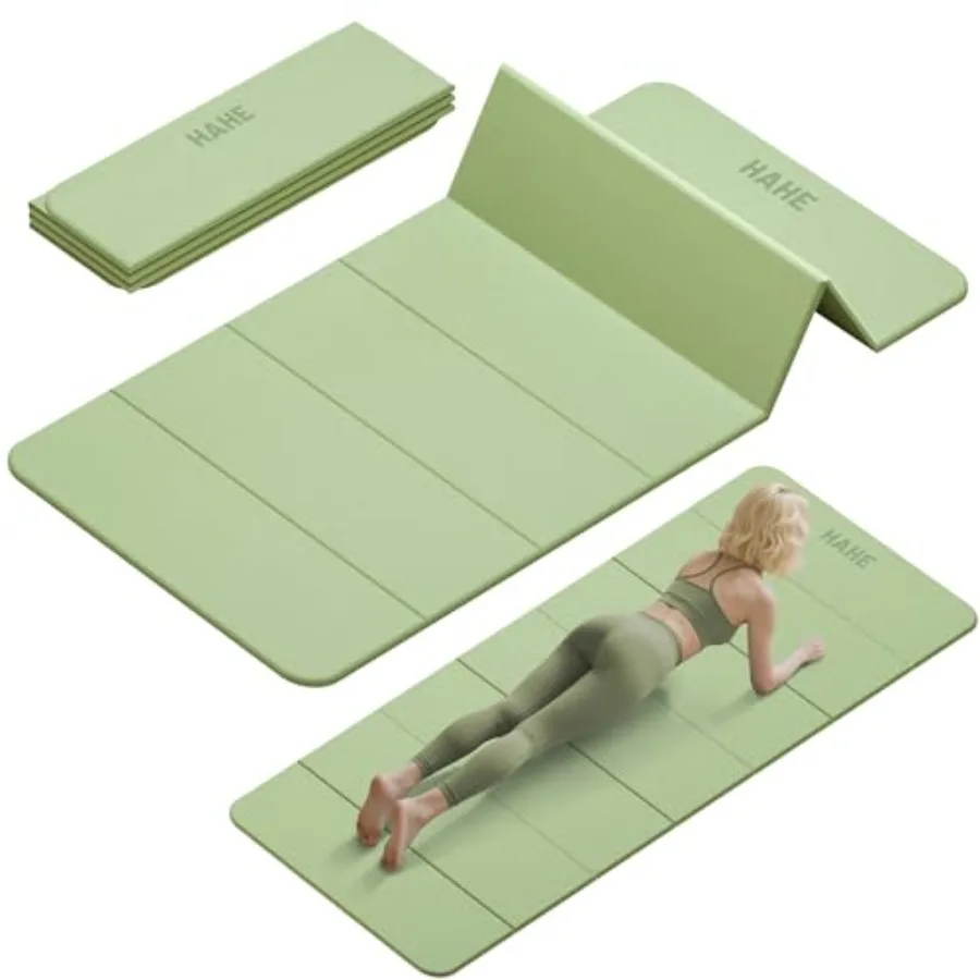 

Foldable Yoga Mat 74Lx32Wx1/3Thick Non-slip Wide Pilates Mat for Home Workout/Travel Portable Thick Mat for Yoga/Pilates/Campin
