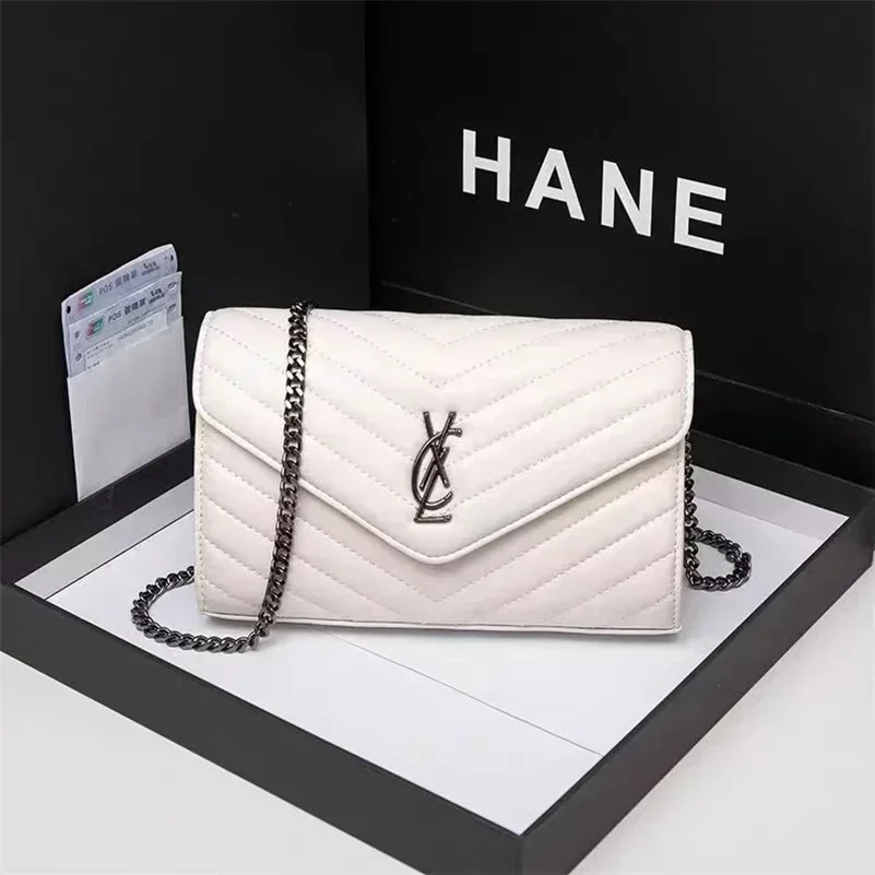 Borse a tracolla classiche in pelle con catena a rombo Designer pochette di lusso da donna Designer LOULOU A5 BY5