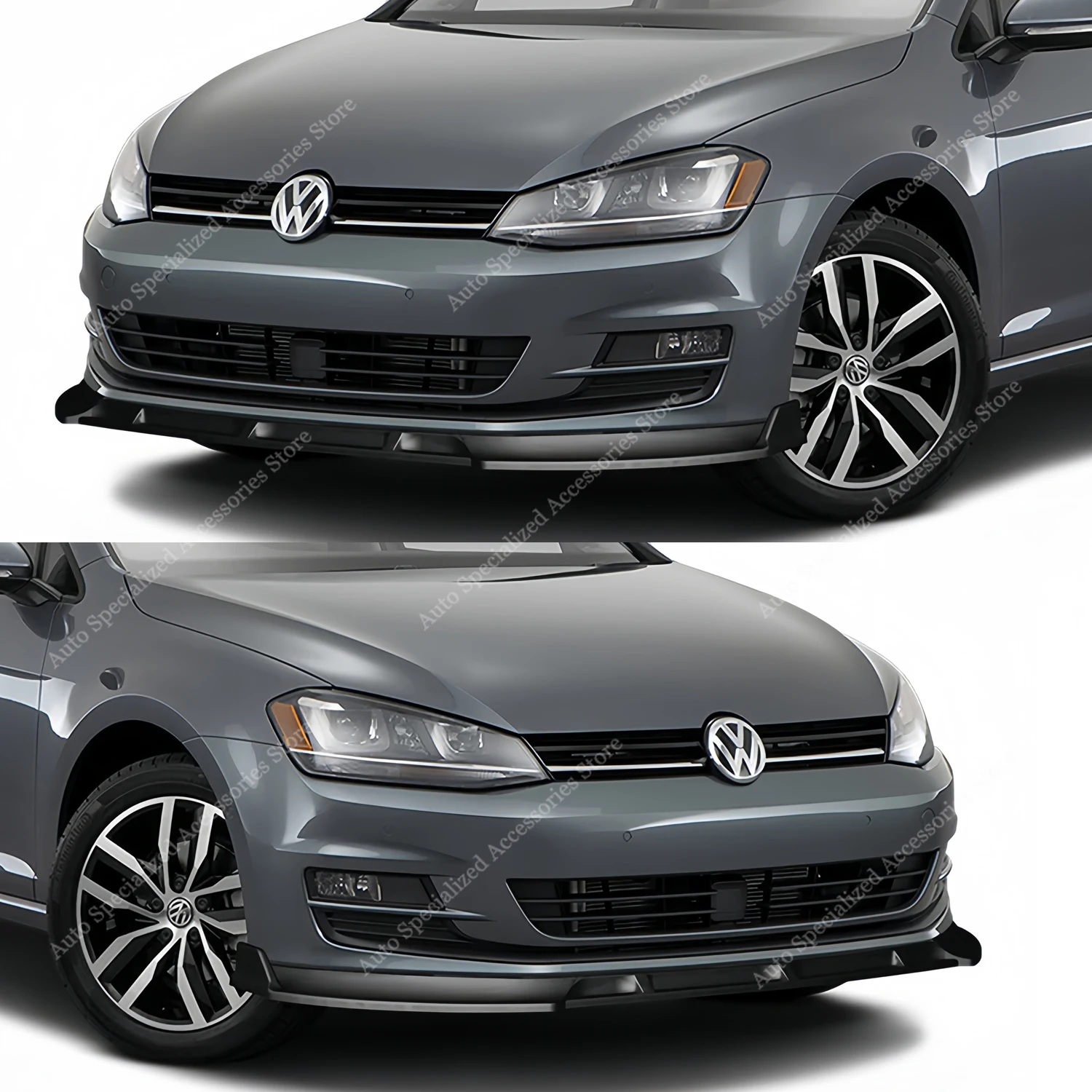 For VW Golf MK7 Standard Front Bumper Lip Spoiler Splitter Diffuser Golf 7 TSI TDI MPI Basic 2013-2017 Pre-Lci Bodykits Tuning