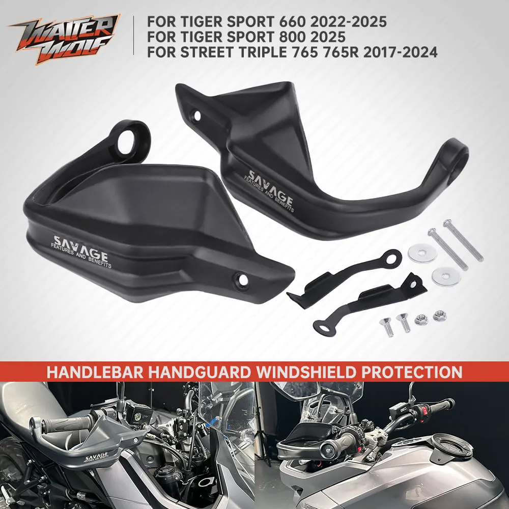 

For Street Triple 765 765R Hand Guards Handlebar Windshield For Tiger Sport 660 Tiger Sport 800 Brake Clutch Lever Protector