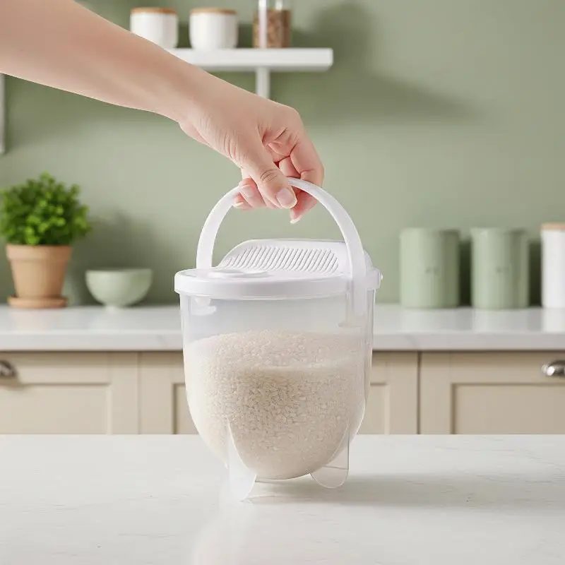 Hand-Free Rice Washer Kitchen Colanders Strainer Bowl With Lid Household Vegetable Washing Strainer For Home Hotel Restaurant