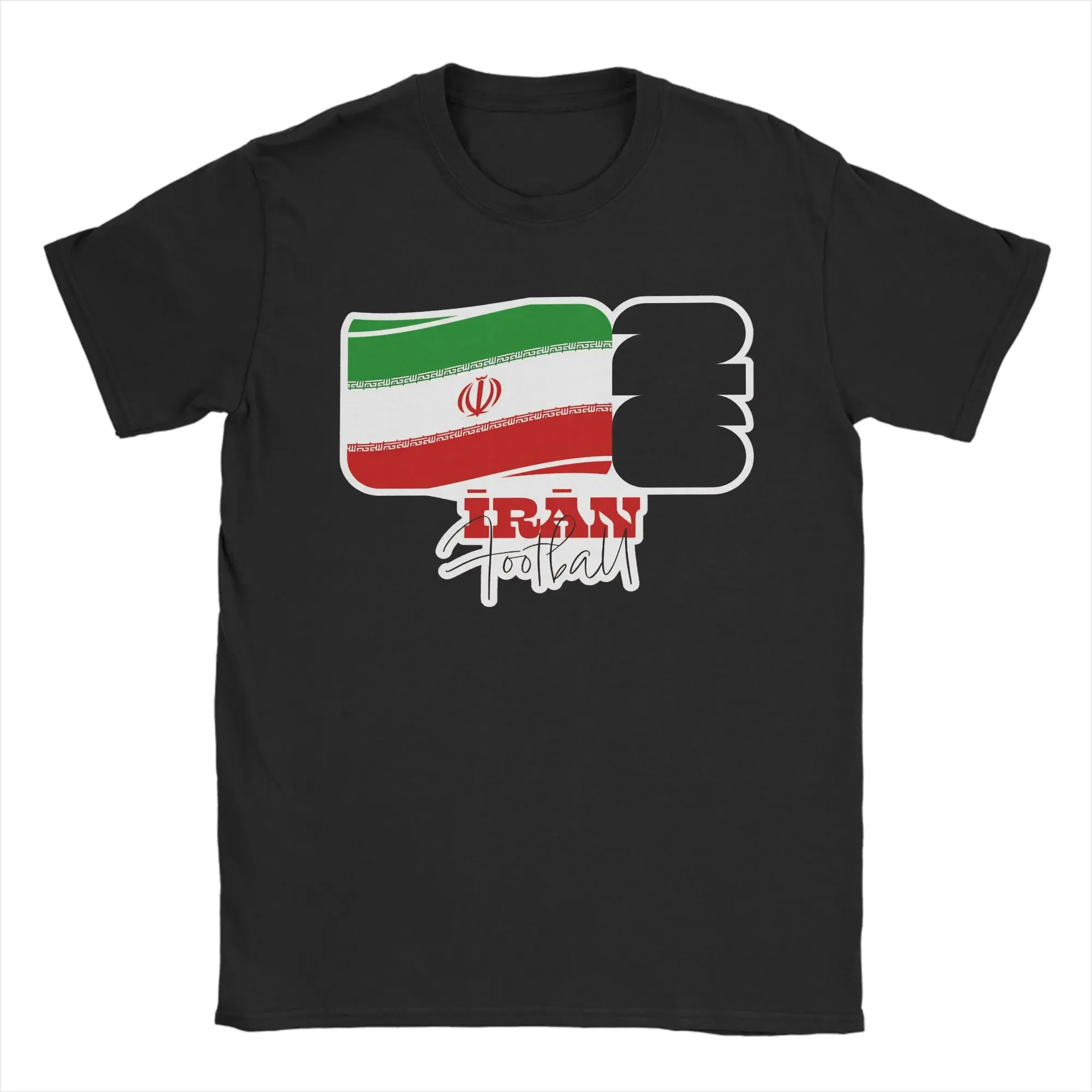 Iran Football Pure Cotton T-Shirt For Couple Summer  Streetwear T-Shirts O-Neck Popular Tee Shirt Plus Size Hot Sale Clothes