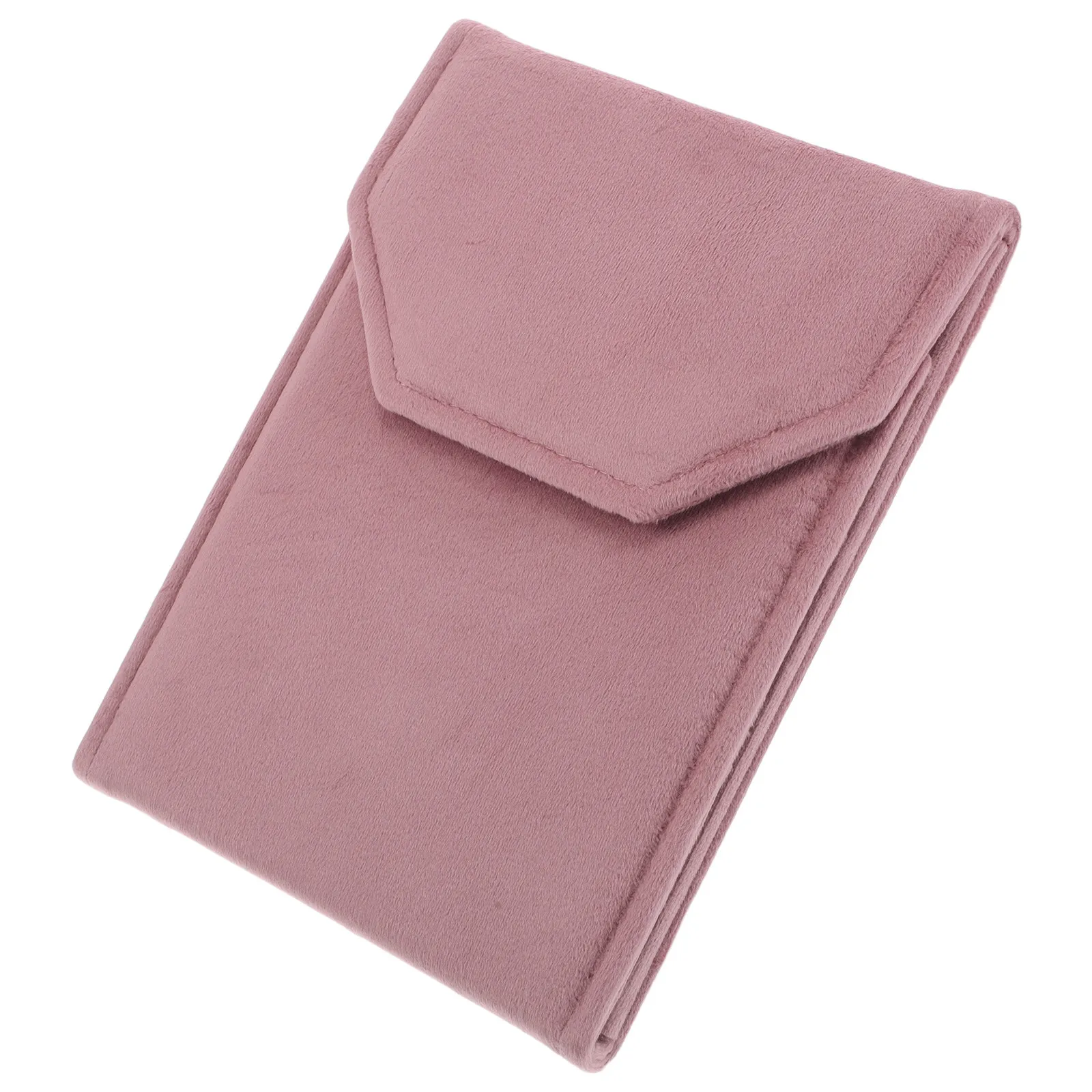 

Necklace Travel Case Jewelry Organizer Pouch with Snap Button Closure Compact Lightweight Design for Necklaces Bracelets