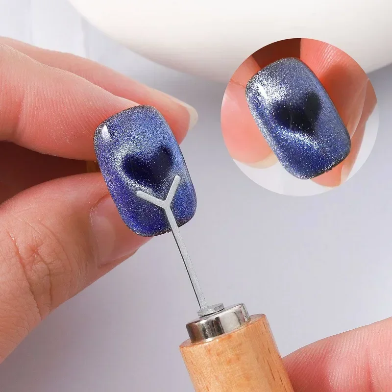 Dual Pole Cat Eye Magnete Y Form Herz Design Nail art Set Gel Polnisch Magnetische Maniküre Werkzeuge Professionelle DIY Kit