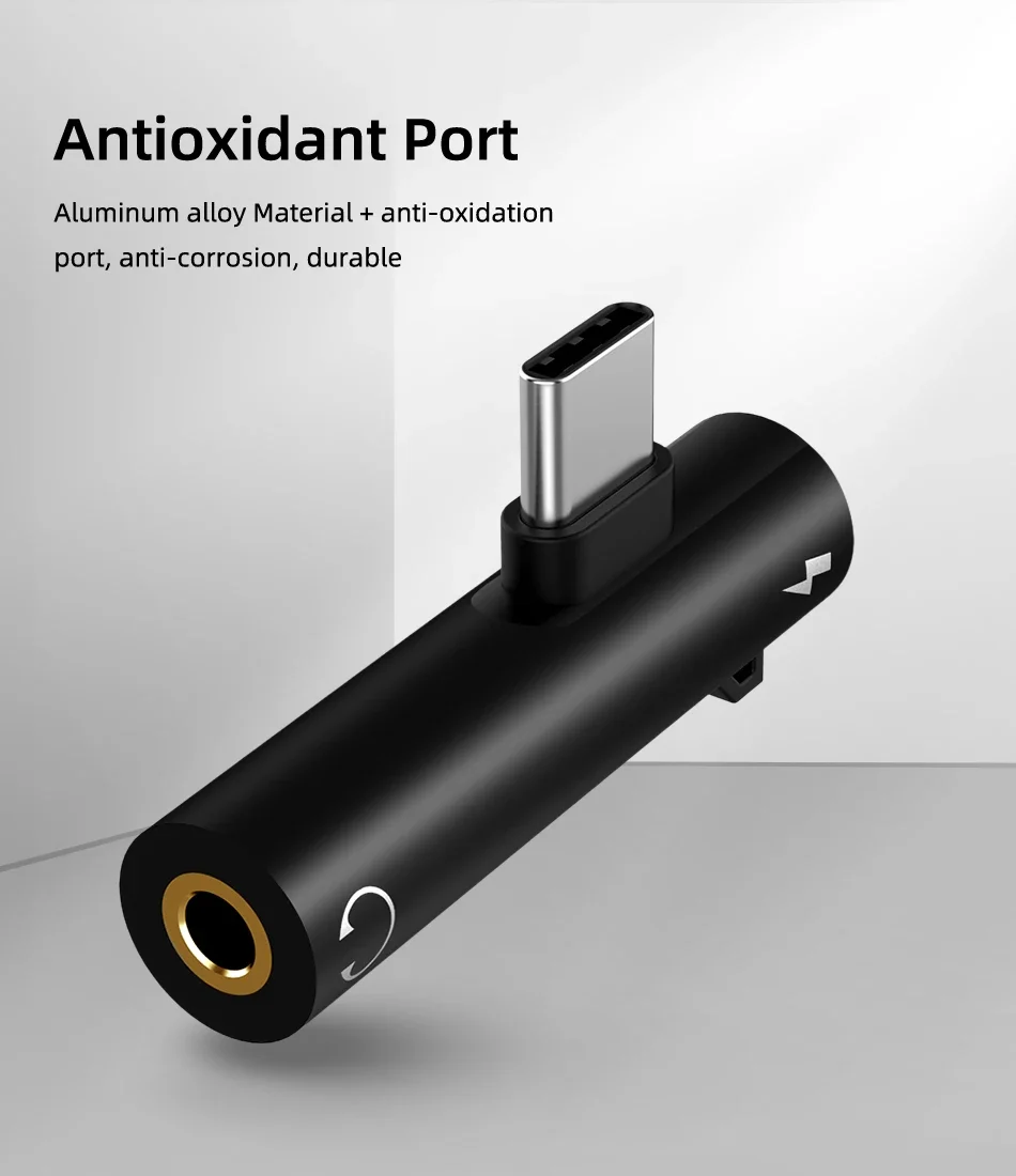 فك التشفير الرقمي USB نوع C إلى 3.5 مللي متر جاك محول سماعة الرأس الفاصل شاحن سريع 20 واط لسامسونج S22 S20 Xiaomi 11 12 آيفون 15