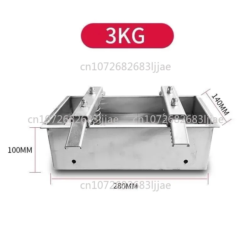 Stainless Steel Meat Pressing Mold, Double Pressure, Spring Ham, Bacon Making, Raw Meat Press Mold, 1.5kg, 2kg, 3kg, 4kg