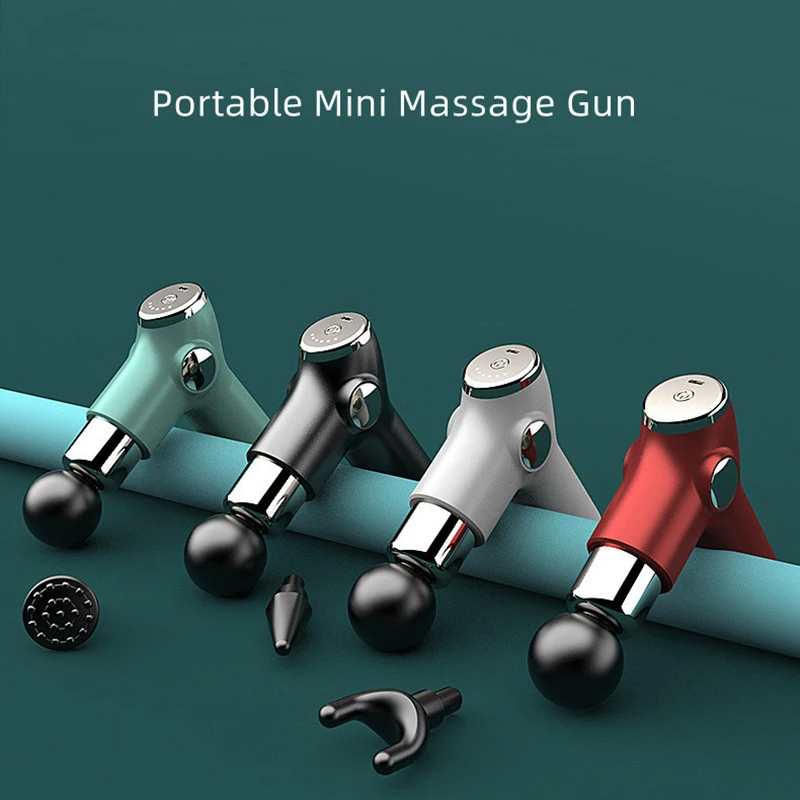 Massage Gun Neck Deep Tissue Muscle Relaxation Gout Pain Relief Fitness Massageador Portable Percussion Pistol Massager For Body