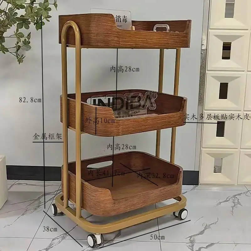 Premium Unique Trolley Glamour Aesthetic Luxury Nordic Organizers Trolleys Modern Simple Carrello Parrucchiere Salon Furniture