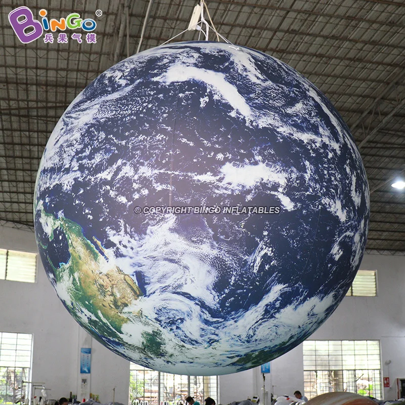 Pesonalized Inflatable Earth/Sun/Moon Model Inflatable Hanging Planet Airtight Planet For Decoration/Diaplay- BG-Z0093-1