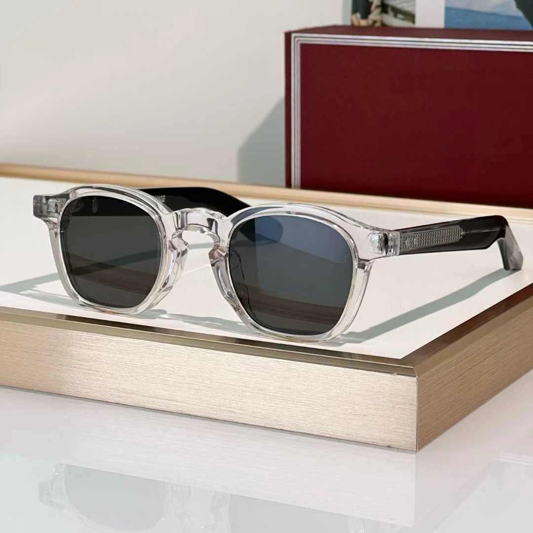 

JJMM Sunglasses ZEPHIRIN Updated Version Luxury Vintage Fashion Trend Retro Oval Style Solid Thick Acetate Unisex A+ Top Quality