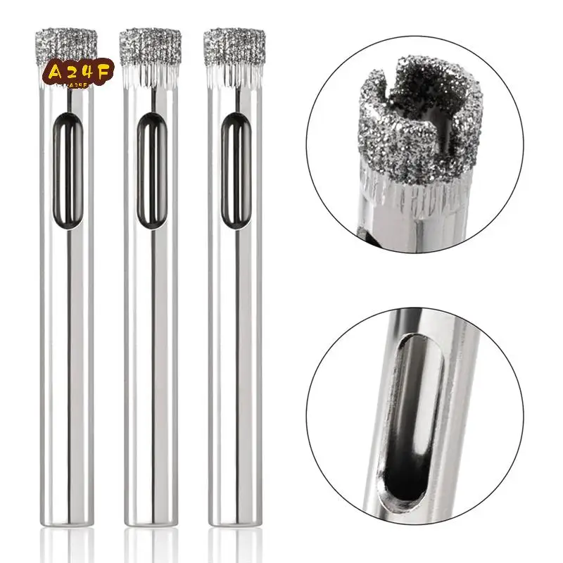 

A24F-20 Pack Diamond Drill Bit Set,6Mm (1/4Inch) Small Diamond Hole Saw Kit For Glass, Porcelain, Tile, Marble