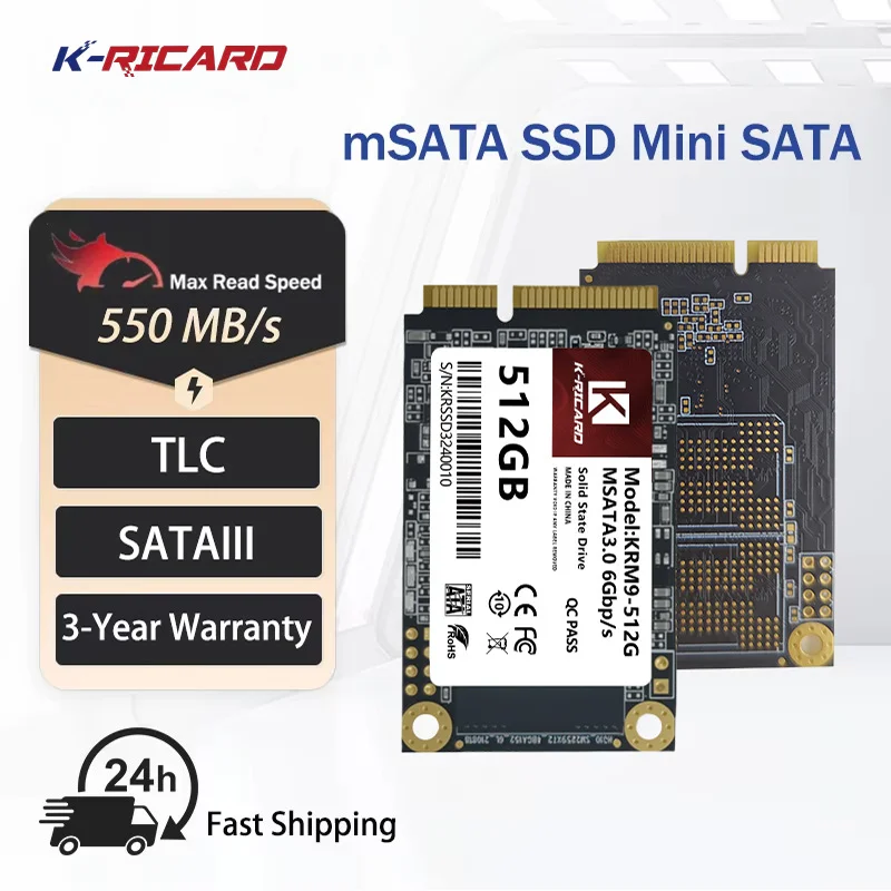 محرك الأقراص الصلبة الداخلي K-ricard عالي السرعة MSATA SSD HDD لترقية النظام - محرك الأقراص الصلبة 240 جيجابايت 128 جيجابايت 256 جيجابايت 512 جيجابايت #3