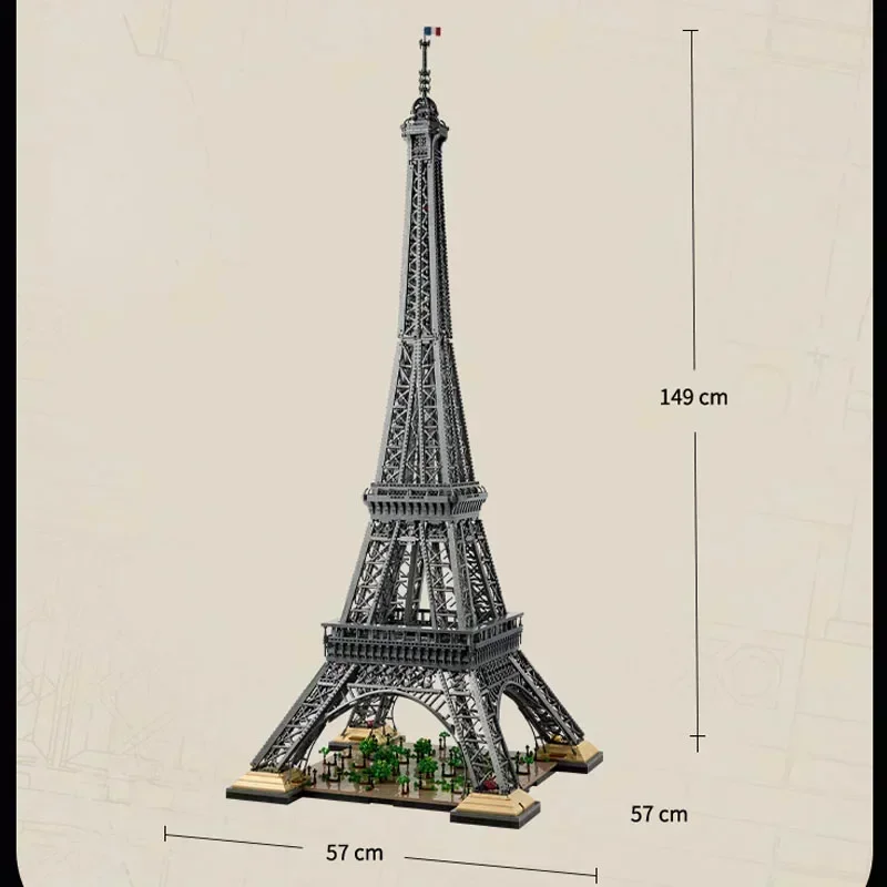10001 PCS Große Eiffelturm Bausteine Ziegel Kinder Geburtstag Weihnachten Geschenke Spielzeug Kompatibel 10307 10181 17002 AUF LAGER