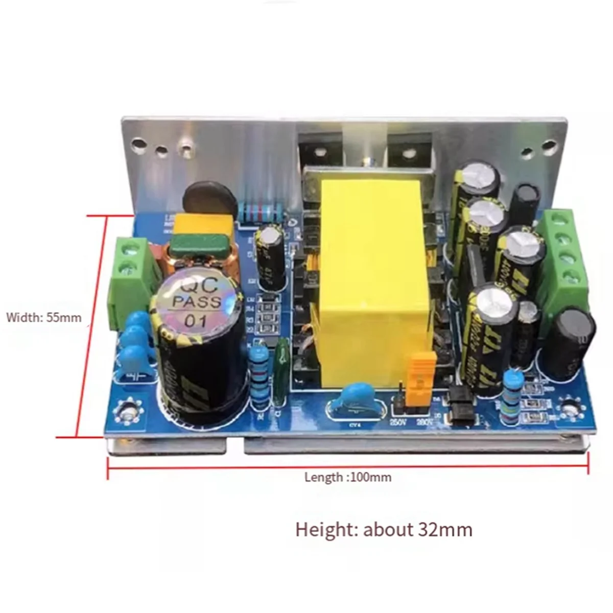 Interruttore preamplificatore valvolare Alimentatore Valvola Amplificatore Trasformatore Ad alta potenza Bassa ondulazione con copertura protettiva-BEAU