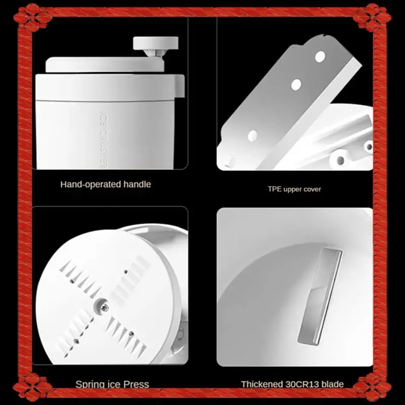

24-Hour Delivery Summer Ice Shaver Handheld Snow Manual Ice Crusher Tool Crushers Cafe Bar Kitchen