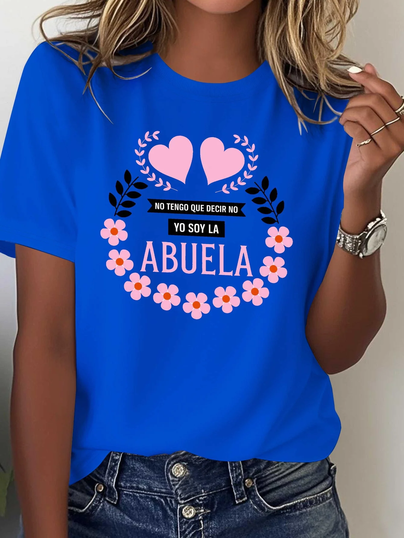 

Женская футболка с забавной испанской цитатой, бабушка, любовь, женская удобная футболка из чистого хлопка