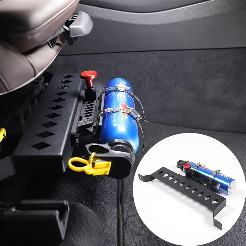 Aluminum Alloy Passenger Seat Fire Extinguisher Bracket Mount For BMW X3 2018-2023 Interior Mod Accessories - view 6
