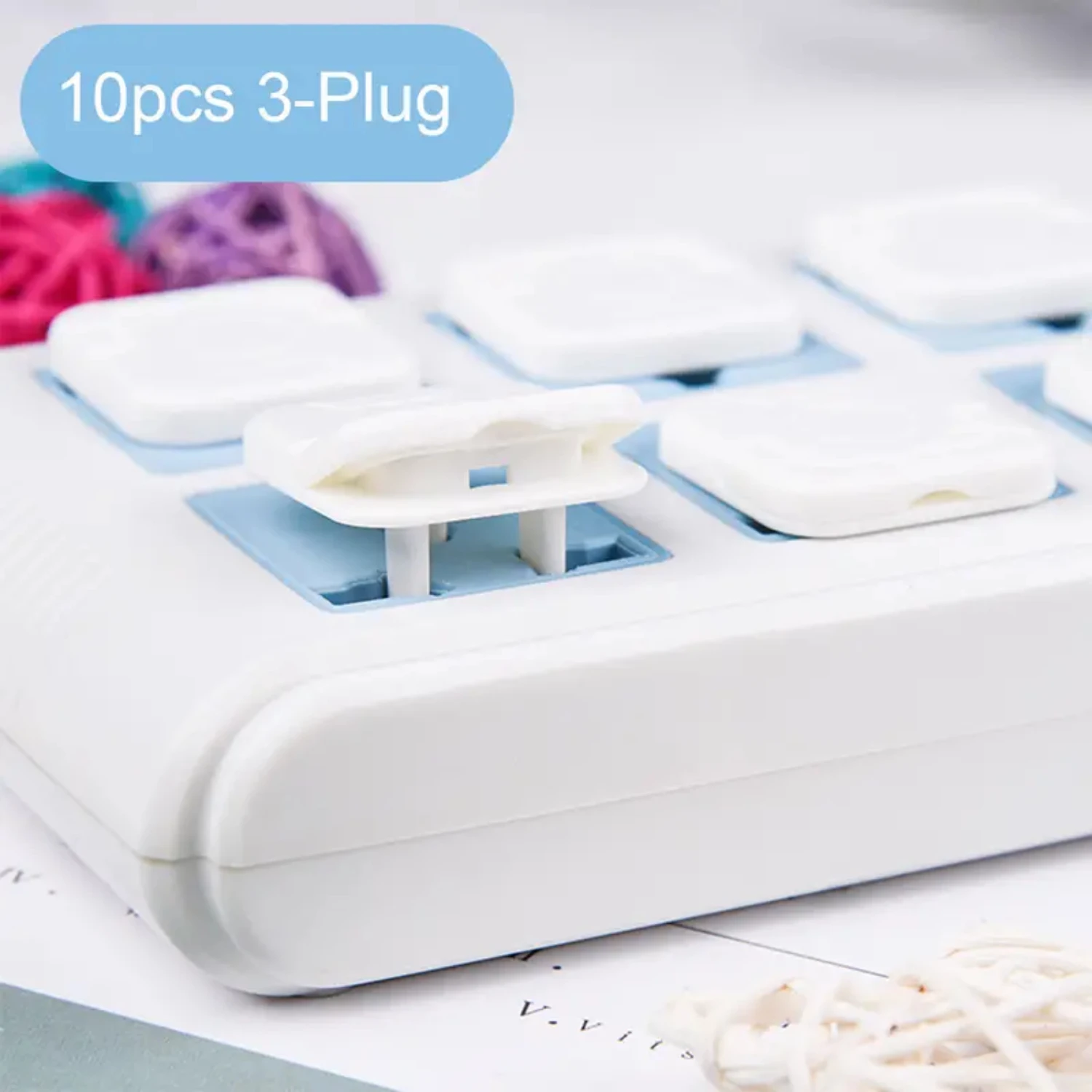 

10pcs Children's Electric Shock Protection Socket Protective Cover Household Power Safety Plug Plug Protective Cover