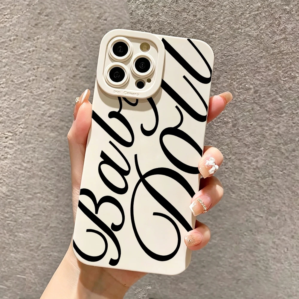 Phone Cases With Camera Cover - BABY Typography Design Phone Case For