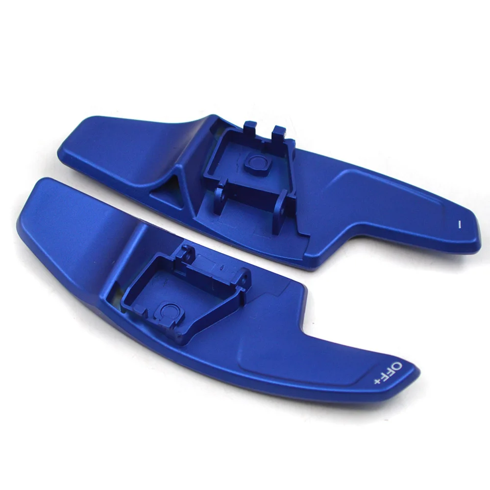 

Suitable for the eighth generation Golf MK8 GTI R Rline extended shift paddles matte black/shiny black/blue large paddles