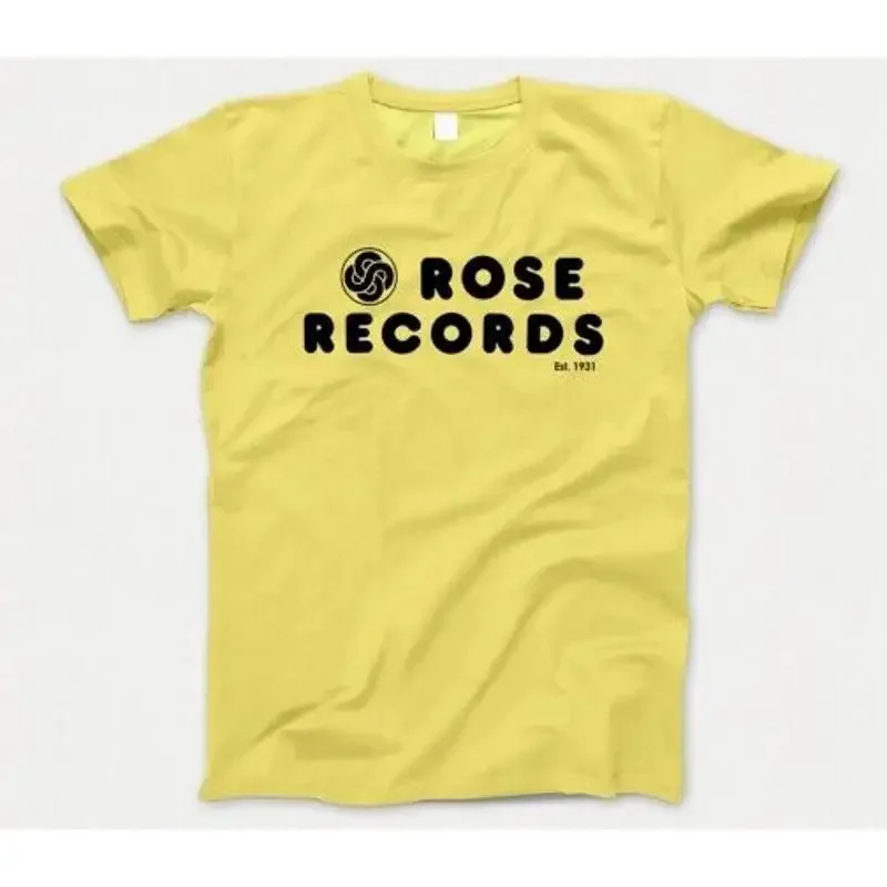Rose Records T-shirt 652 80s Music Store Chicago Video Coconuts Camelot Peaches