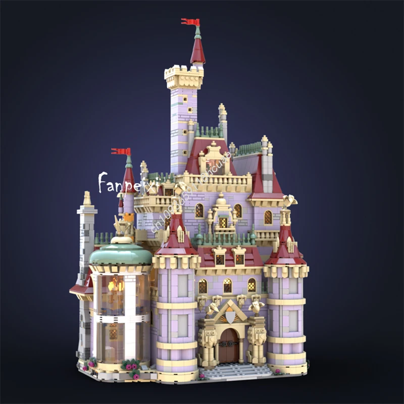 6237 قطعة MOC Beautyes الوحش القلعة ديزنيينغ نموذج ألعاب مكعبات البناء العمارة عيد ميلاد الاطفال فكرة الإبداعية هدايا عيد الميلاد #2