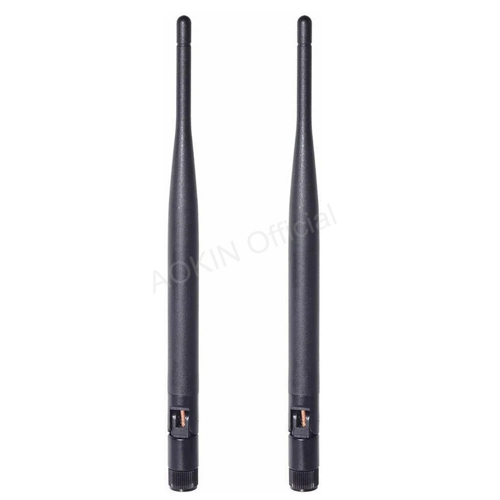 2PCS Dual Band WiFi 2.4GHz 5.8GHz 6dBi RP-SMA ชายเสาอากาศสำหรับ WiFi Router เครือข่ายไร้สาย USB adapter Monitor