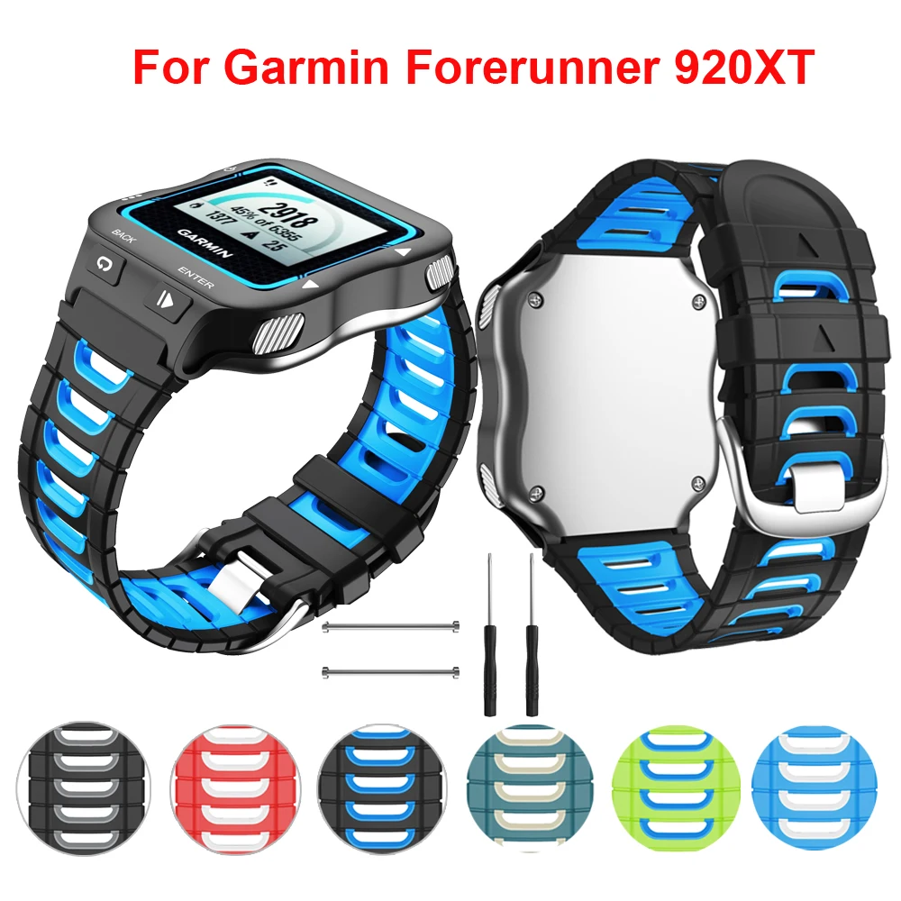 Correas de repuesto de silicona para reloj Garmin Forerunner 920XT 920 XT, pulsera deportiva para correr, nadar, herramienta