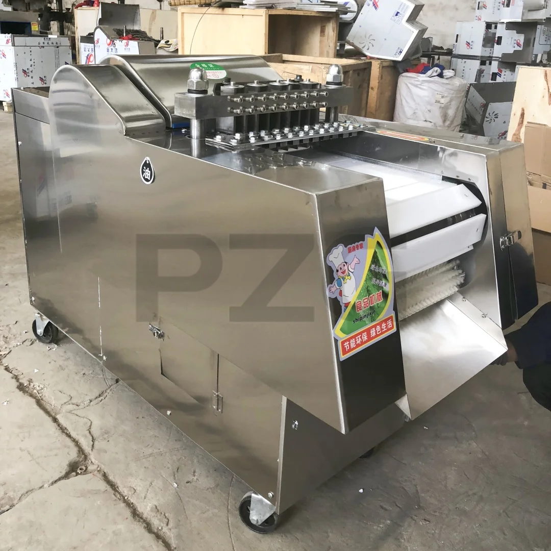 Electric Meat Cube Cutter Fish Dicing Commercial Meat And Bone Cutting Machine Automatic Beef Cube Chicken Meat Cutting Machine