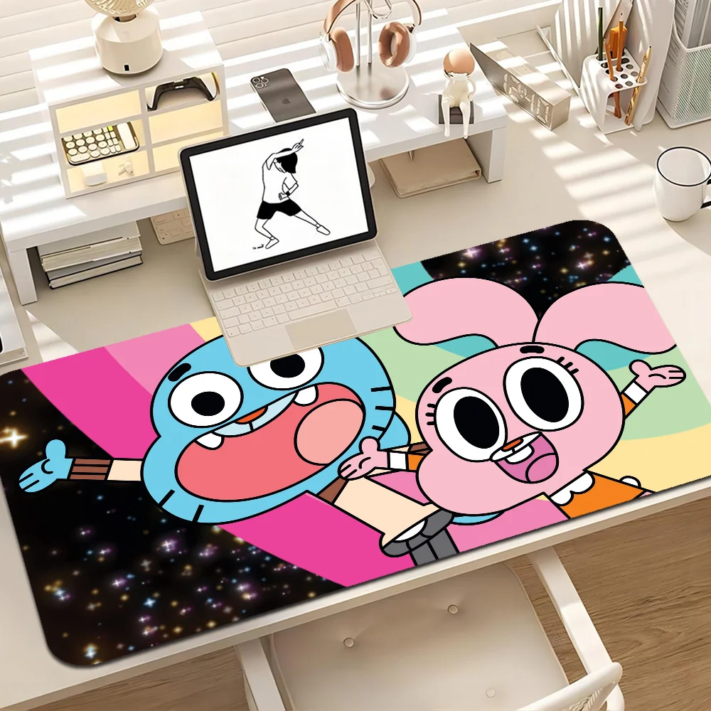 مدهش مضحك W-world Of Gumball كبير XXL الجدول حصيرة طالب ماوس ألعاب الكمبيوتر لوحة المفاتيح ألعاب الوسادة سطح المكتب حصيرة