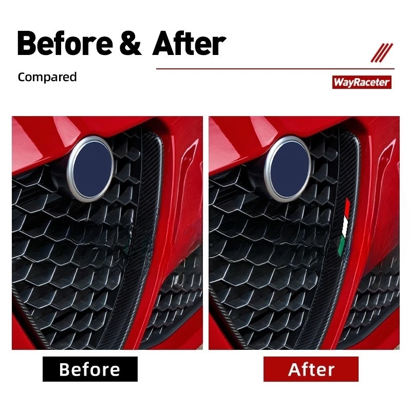 Reflective Italian Stripes Sticker Rearview Mirror B Pillar Body Decal For Alfa Romeo Stelvio Giulia 159 Giulietta 147 Mito 2024 - view 5