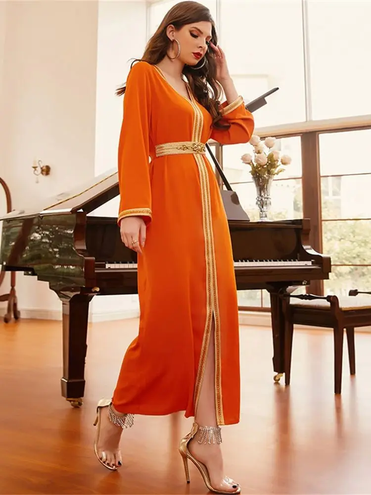 Ramadan Eid Satin Abaya Dubai Turkey Muslim Long Dress Kaftan Islam Abayas African Dresses For Women Caftan Robe Femme Musulmane